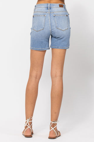 Judy Blue High Waist Mid Denim Short 15220