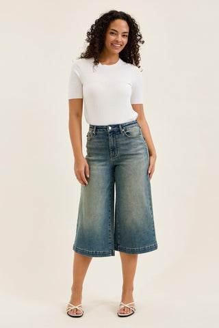 Judy Blue High Waist Marian Culotte Denim Jeans 881143