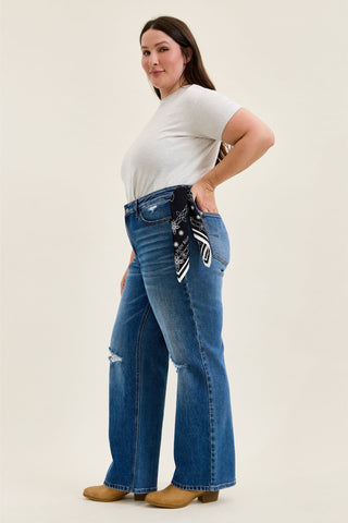 Judy Blue High Waist Brenda Rigid Magic 90's Straight Denim Jeans 881190