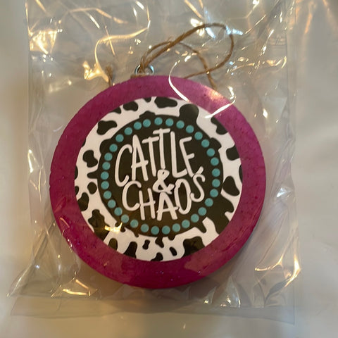 Freshie, Bow Ties and Bourbon- Cattle and Chaos-Vehicle Air Fresheners-Sunshine and Wine Boutique
