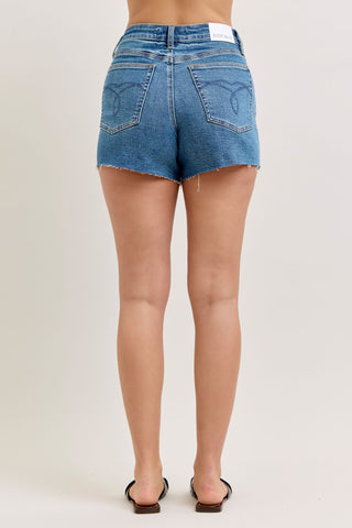 Judy Blue High Waist Rigid Magic Cut Off Denim Short 150379