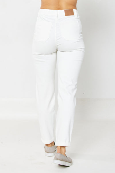 Judy Blue High Rise Jogger in Ecru - Exclusive-Jeans-Sunshine and Wine Boutique