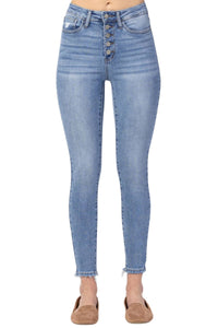 Judy Blue Hi-Rise Button Fly Skinny Jeans 88279 - Exclusive-Jeans-Sunshine and Wine Boutique