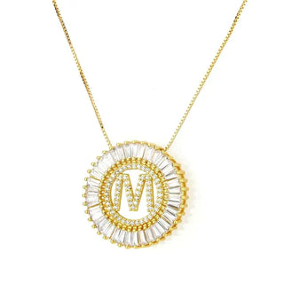 Radiant Initial Necklace