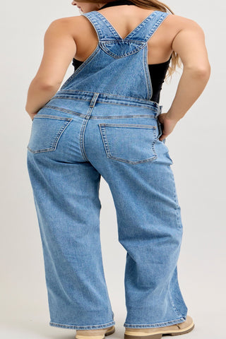 Judy Blue High Waist Rigid Magic Column Overall Denim Jeans 881111