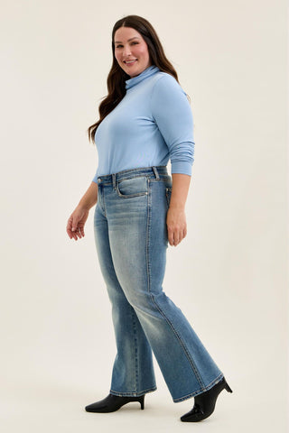 Judy Blue Low Rise Daisy Genie Blue Bootcut Denim Jeans 82747