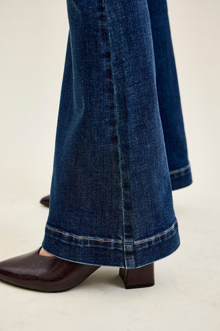 Judy Blue High Waist Trouser Flare Denim Jeans 82637 - Petite