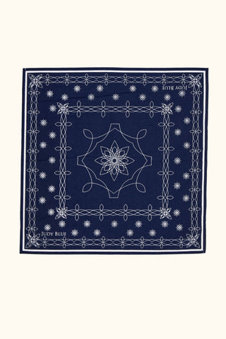 Judy Blue Mid Rise Bandana Loop Ankle Straight Denim Jeans 881120