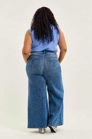 Judy Blue High Waist Palazzo Denim Jeans 82749