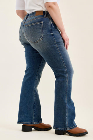 Judy Blue Mid Rise Daisy Dusk Rider Bootcut Denim Jeans 82751