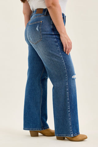 Judy Blue High Waist Brenda Rigid Magic 90's Straight Denim Jeans 881190