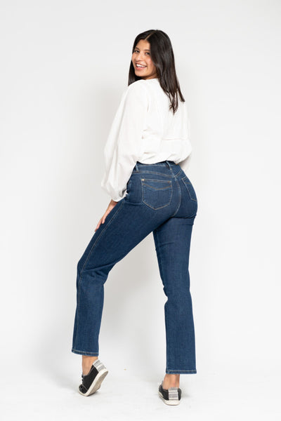 Judy Blue High Waist "Tummy Control" Classic Straight Denim 88575-Jeans-Sunshine and Wine Boutique