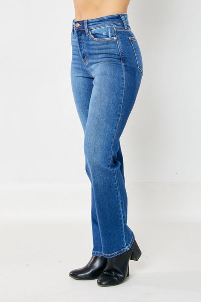 Judy Blue High Rise Button Fly Dad Jeans 82556 - Exclusive-Jeans-Sunshine and Wine Boutique