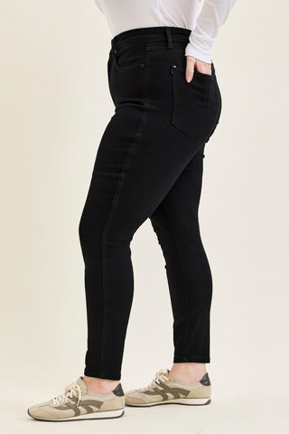 Judy Blue High Waist Tummy Control Black Skinny Denim Jeans 881244