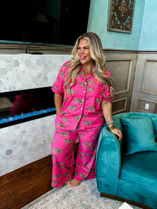 Luxe Pajama Lounge Set in Two Prints