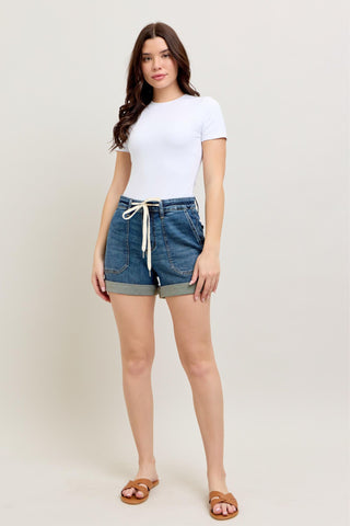 Judy Blue High Waist Jogger Denim Short 150343