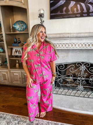 Luxe Pajama Lounge Set in Two Prints