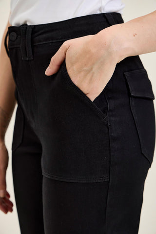 Judy Blue High Waist Black Aurora Weekender Denim Jeans 881217