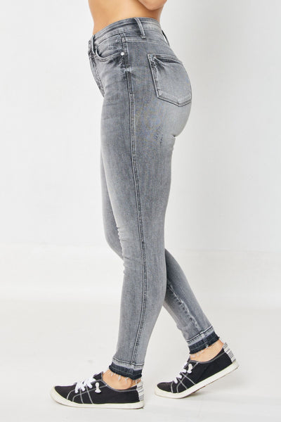 Judy Blue High Rise Tummy Control Top Release Hem Skinny 88792 - Exclusive-Jeans-Sunshine and Wine Boutique