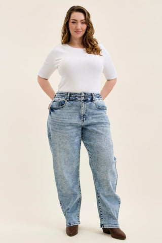 Judy Blue High Waist Double Waistband Marlow Arc Denim Jeans 881102
