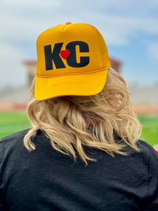 Texas True Threads KC Heart on Trucker Cap 3 Color Options - Exclusive-Hats-Sunshine and Wine Boutique