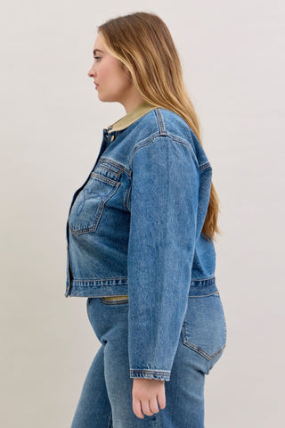 Judy Blue Rigid Barn Corduroy Denim Jacket 7886