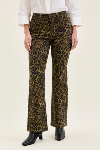 Judy Blue High Waist Leopard Bootcut Denim Jeans 881183