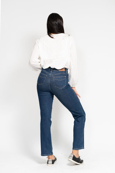 Judy Blue High Waist "Tummy Control" Classic Straight Denim 88575-Jeans-Sunshine and Wine Boutique