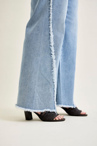 Judy Blue High Waist Twisted Retro Wide Leg Denim Jeans 881087