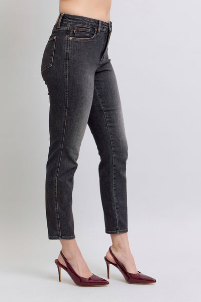 Judy Blue Mid Rise Tummy Control Slim Denim Jeans 88902-Jeans-Sunshine and Wine Boutique