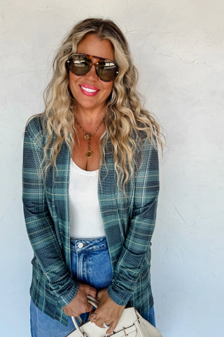 Blakeley Plaid Lola Cardigans