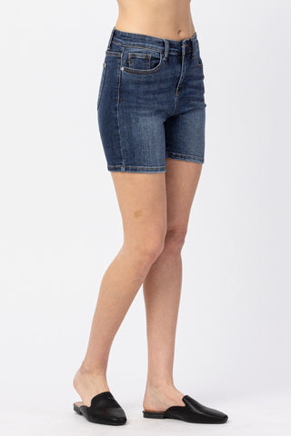 Judy Blue High Waist Mid Denim Short 15222