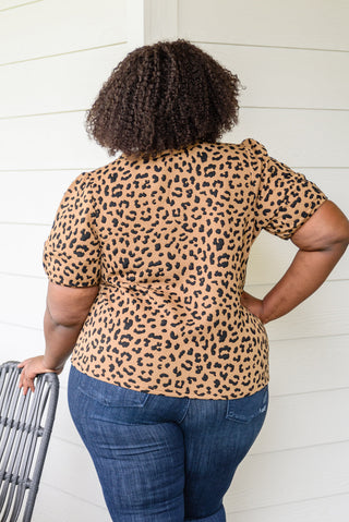 Hailey & Co Spotted Animal Print Blouse