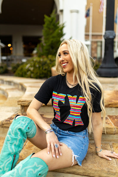 Texas True Threads Barbara's Serape TX Tee - Exclusive-Tees-Sunshine and Wine Boutique