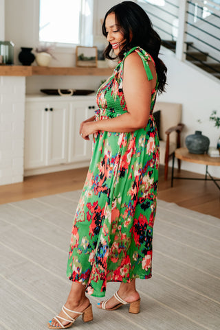 Jodifl A Little While Longer Dress in Green