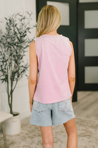 One Eleven North A Look in Your Eyes Mineral Wash Tank Top