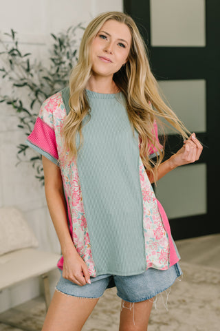 Heimish A Lot to Look At Color Block Top
