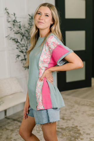 Heimish A Lot to Look At Color Block Top