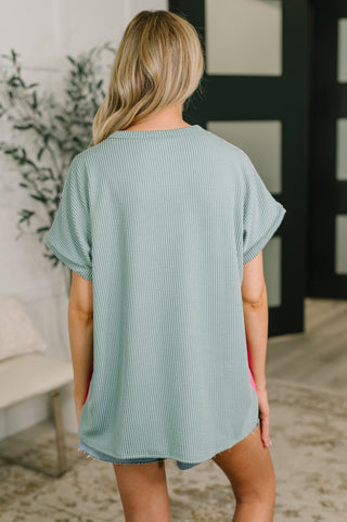 Heimish A Lot to Look At Color Block Top