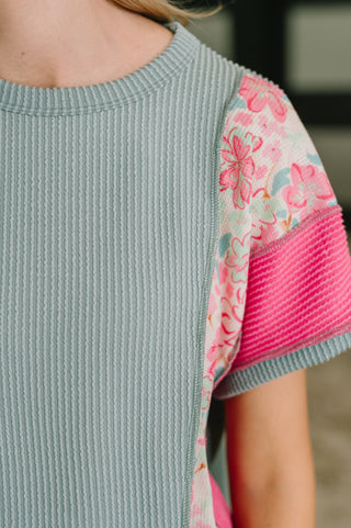 Heimish A Lot to Look At Color Block Top