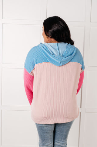 One Eleven North A-Tisket A-Tasket Color Block Pullover