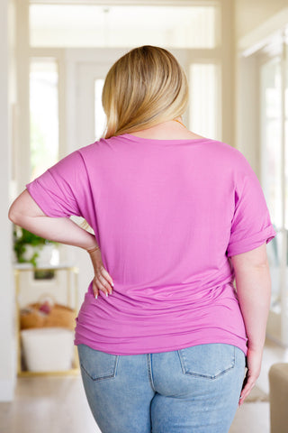 Sew In Love Absolute Favorite V-Neck Top in Orchid