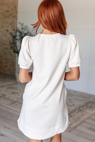 Jodifl Across Town Puff Sleeve Quilted Dress