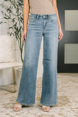 Judy Blue Adrian Mid Rise Retro Wide Leg - Exclusive