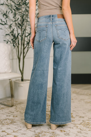 Judy Blue Adrian Mid Rise Retro Wide Leg - Exclusive