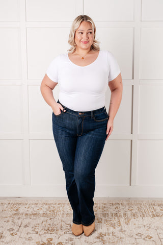 Judy Blue Alaina High Rise Classic Straight Jeans - Exclusive