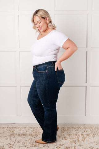 Judy Blue Alaina High Rise Classic Straight Jeans - Exclusive