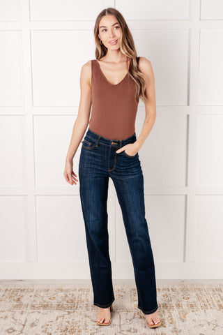 Judy Blue Alaina High Rise Classic Straight Jeans - Exclusive