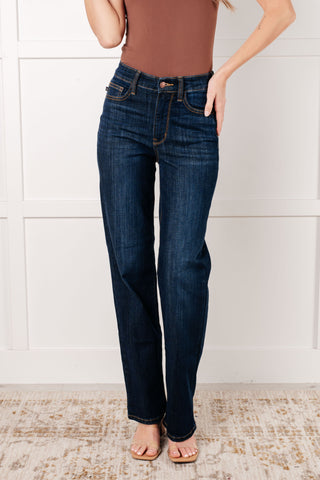 Judy Blue Alaina High Rise Classic Straight Jeans - Exclusive