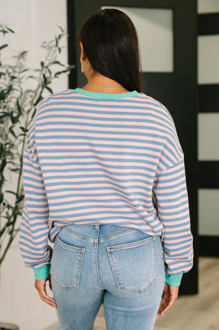 One Eleven North All For the Color Drop Shoulder Pullover